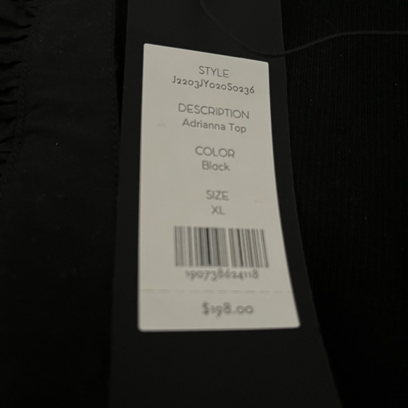 Veronica Beard Adrianna Top in Black XL - Picture 5 of 5